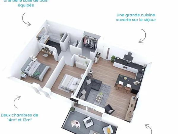 Programme neuf sur Amboise reste 8 appartement 3 pièces sur 16