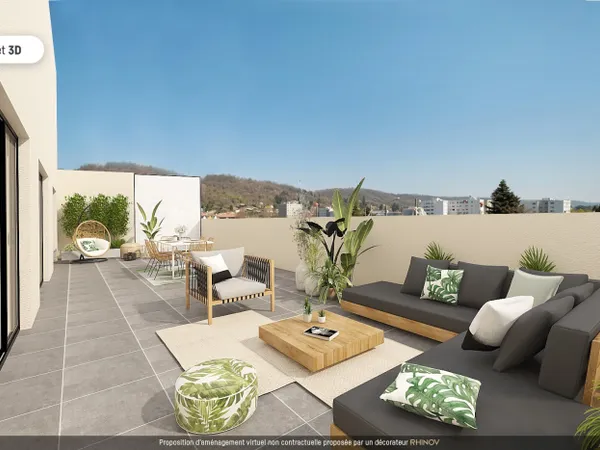 PENTHOUSE T5 114 M² AVEC TERRASSE DE 29 M² - VUE DÉGAGÉ