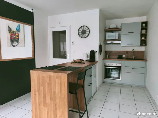 Appartement Type 1 Bis meublé dans un immeuble de bon standing charges comprises