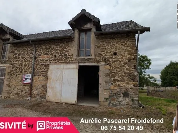 * EXCLUSIVITE * ARNAC - POMPADOUR (19230) : Grange en pierre à rénover en Maison - ENV. 140m² - terr