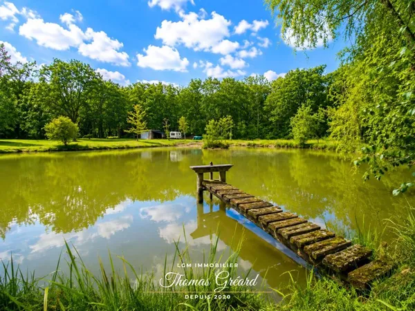 Terrain de loisirs 19 969 m² avec étang de pêche à Mur-de-Sologne