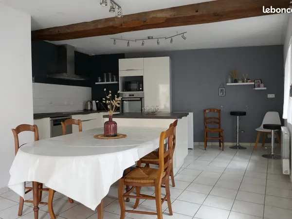 Maison 95 m², 3 chambres, jardin