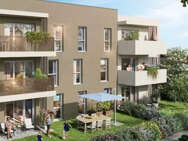 Appartement neuf T4 de 80,37 m2, surface utile 92,42 m2
