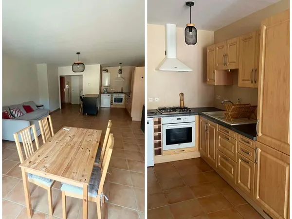🏡 À LOUER - T2 MEUBLÉ 57 m² AVEC TERRASSE, PARKING & CAVE - RUY-MONTCEAU