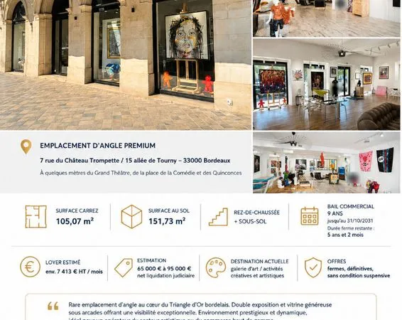 Boutique 151 m² BORDEAUX