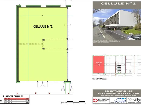 Local commercial ou professionnel 145 M2