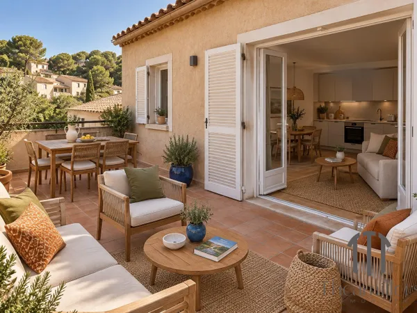 T3 avec vue mer et terrasse de 30 m² - La Madrague, Saint-Cyr