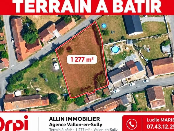 Terrain 1277 m²