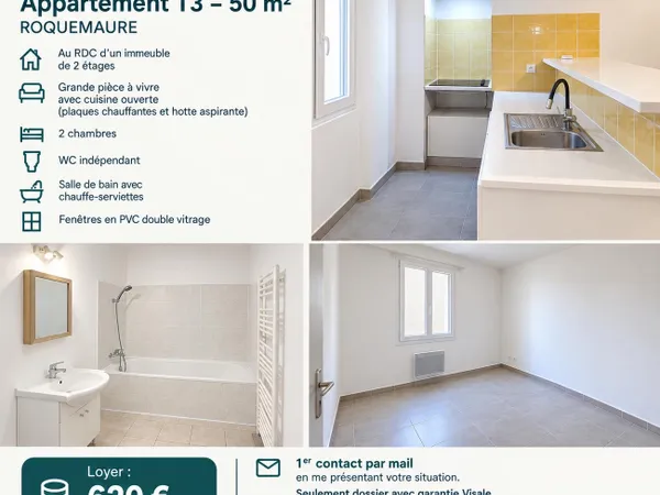 Loue T3 50m2 - Roquemaure