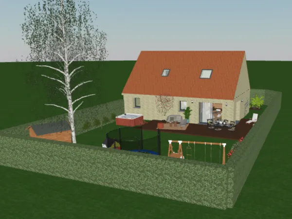 Terrain + maison 102 m²