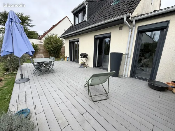 Maison Bihorel 91 m² | Terrasse plein sud | Jardin 371 m²