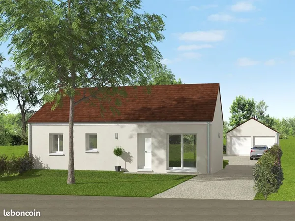 Maison 87.5 m² avec terrain à LA CHAPELLE-SUR-OREUSE (89)