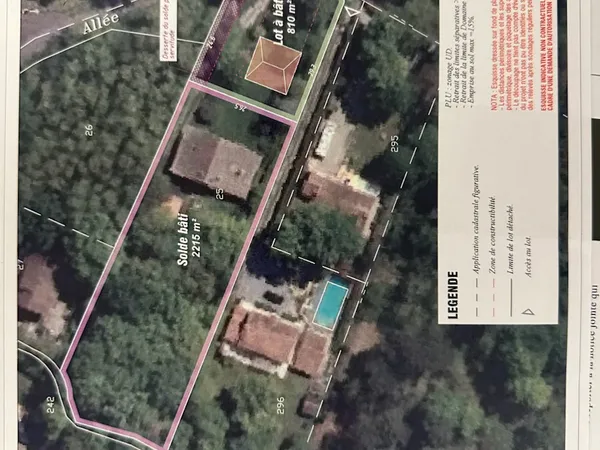 Vends maison 120m² Arsac - Vente terrain à bâtir