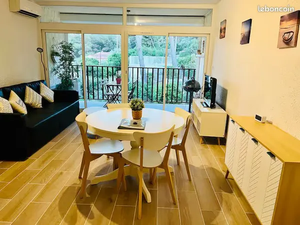 Appartement T1(35m2+7m2 terrasse) meublé aux Sablettes dans résidence fermée, calme, proche commodit