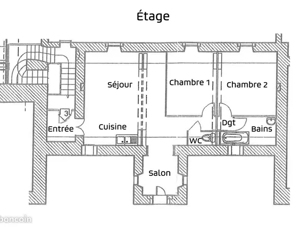 Appartement B3 au château