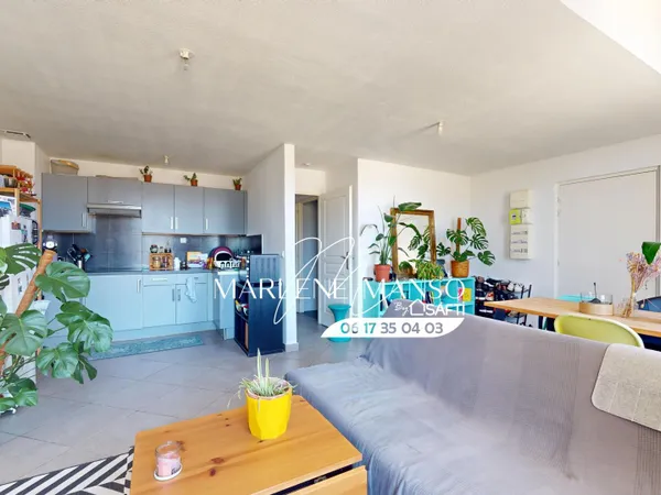 T3 lumineux de 64 m² avec jardin, terrasse et 2 places
