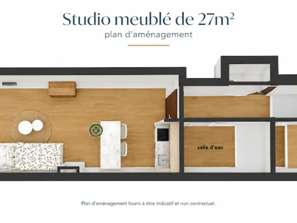 Appartement 1 pièce 27 m²