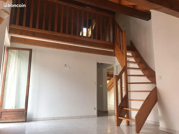 Appartement T3 + mezzanine et garage centre ville / gare CEVA à pied