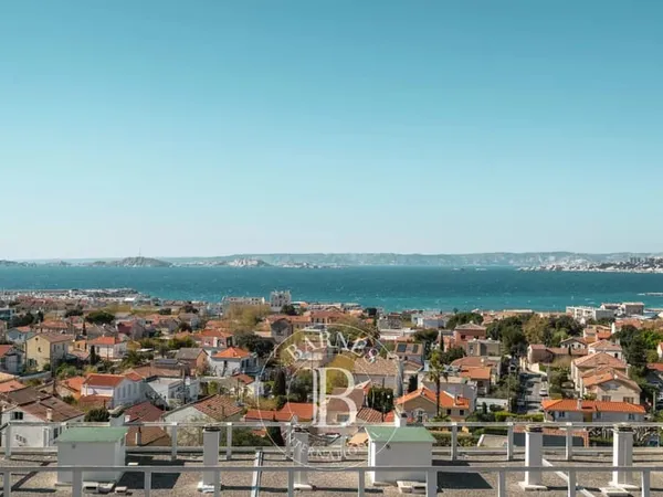 Vente - Toit terrasse - 13008 Marseille - Vue panoramique mer