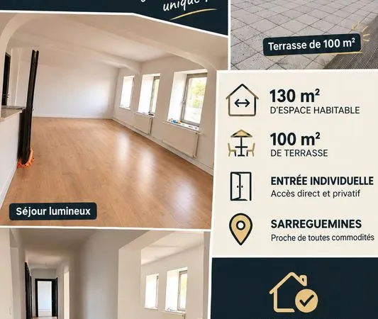 A vendre grand appartement sur sarreguemines,proche du centre ville et de la zone commercial