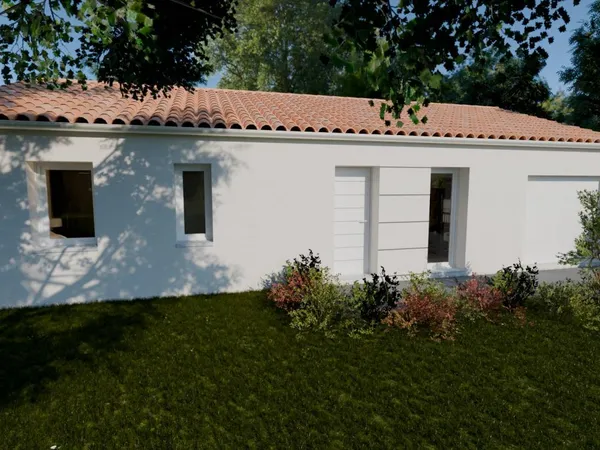 Maison AZUR 3ch 80.0m² à BOUAYE, terrain de 300m² - Projet terrain + maison à 272968 €