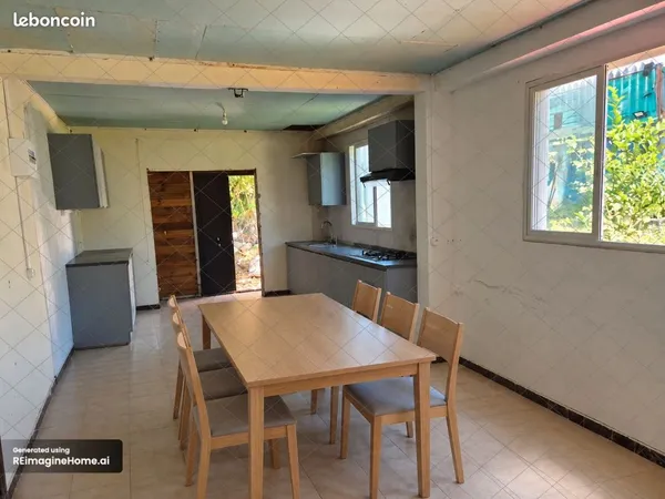 Maison 105 m² - 5 pièces - 3 chambres - Terrain 211 m² - Limite deux- rives, Saint-André