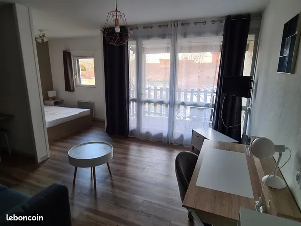 Studio meublé 35m² - terrasse / balcon