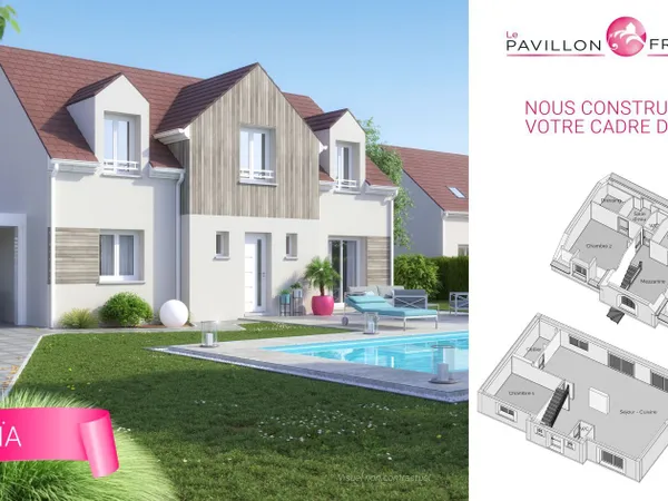 Terrain + maison 125 m²