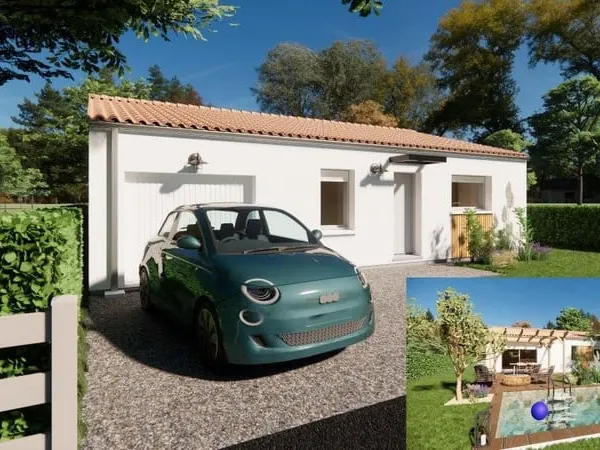 Maison 2 pièces 61 m²