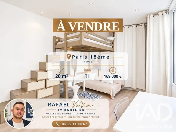 Appartement 1 pièce 20 m²