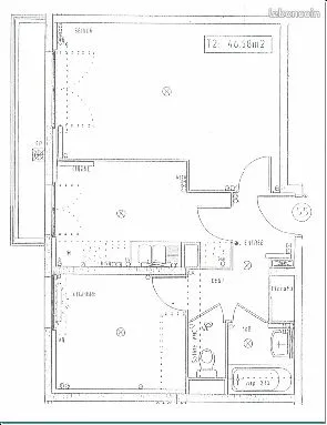 Appartement 2 pièces 43 m²
