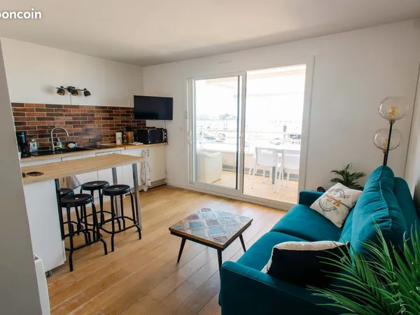 LOCATION POUR ETUDIANT / MOBILITE - appartement avec terrasse et vue mer à pornichet