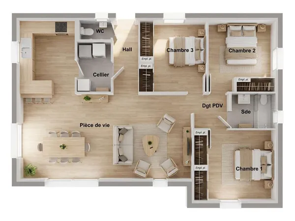 Maison 4 pièces 88 m²