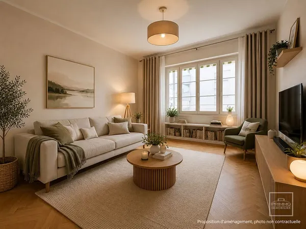 LYON 6, TRIANGLE D'OR, 67.09m², ETAGE ELEVE, BALCON