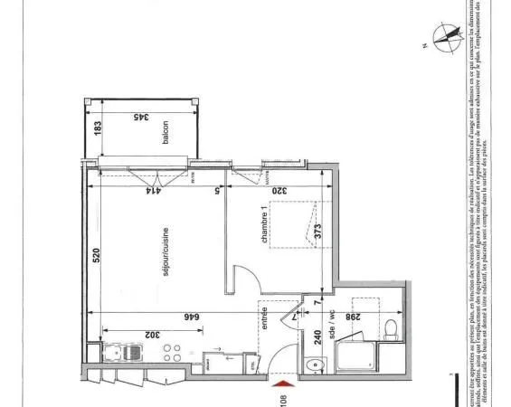 Appartement 2 pièces 48 m²