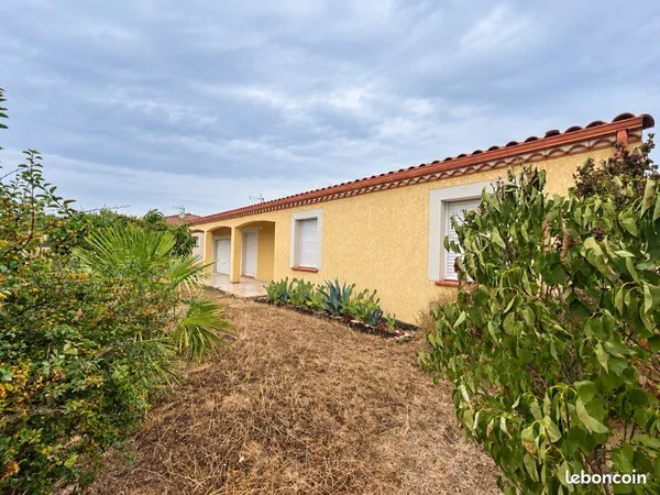 Maison plain-pied 120 m² - 4 chambres - garage - terrain 669 m² - Fontenilles