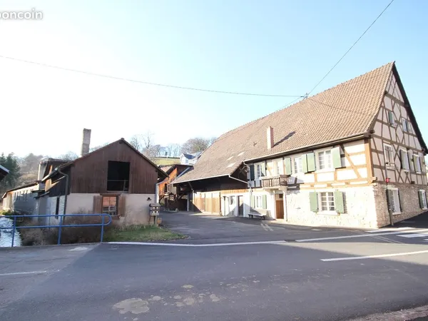Maison alsacienne + appartement indépendant - 7,24 ares