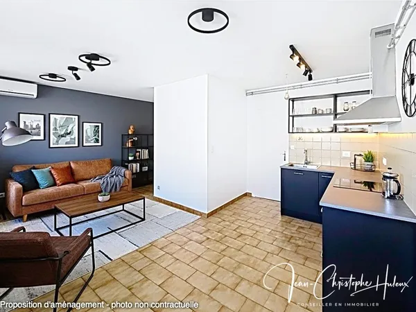 Studio Nimes 1 pièce(s) 37 m2 - vendu loué -