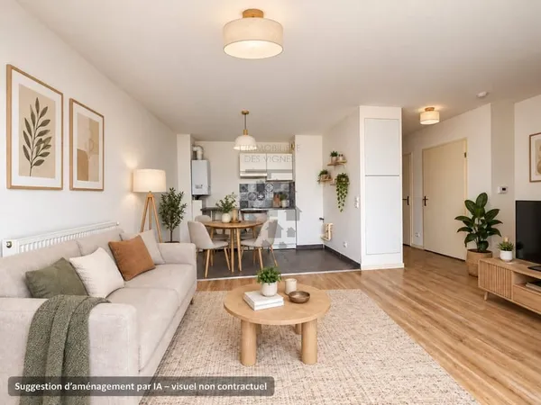 BRUGES T2 DE 42 M2 AVEC TERRASSE DE 11 M2 ET PARKING EN SO