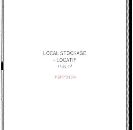 Grand local 77 m² - Stockage / activité - Besançon Rodia