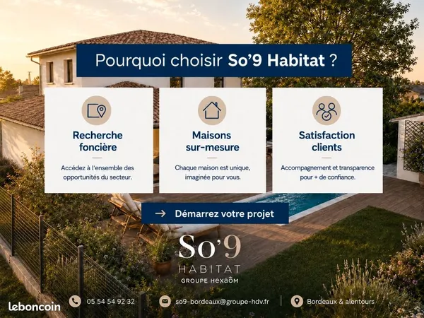Terrain 1 005 m² Martignas Sur Jalle