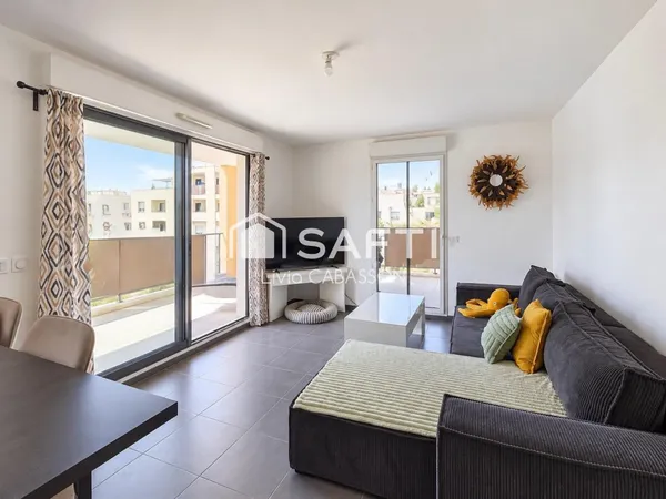 Superbe T3 lumineux avec grande terrasse de 47 m² et garage à Aix-en-Provence - La Duranne