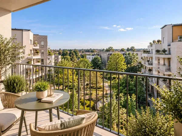 RETOUR DE LOT de standing - T2 50m² en dernier étage - BALCON SUD