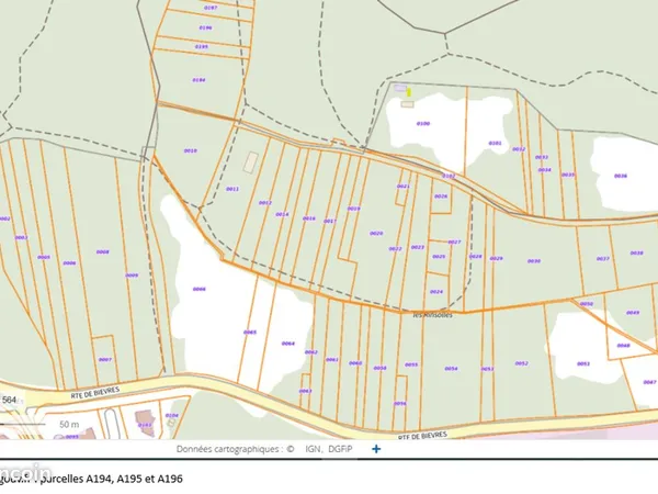à vendre : terrain boisé non constructible à verrières-le-buisson