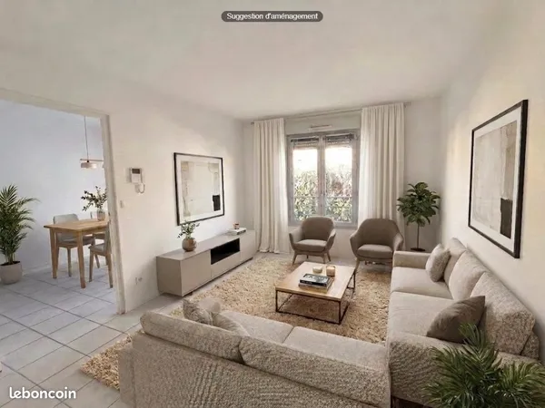 Appartement 2 pièces 46 m²