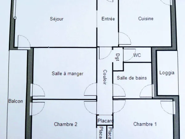 Appartement 3 pièces 70 m²