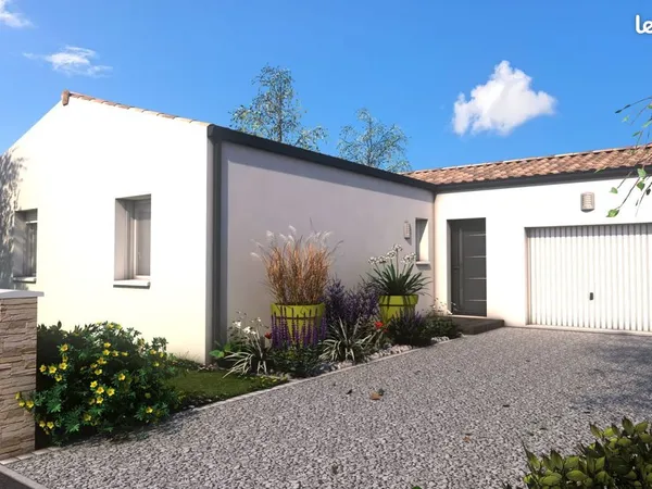 Projet de construction d'une maison 3 chambres de 80 m² sur un terrain à bâtir de 425 m2 à LOULAY (1