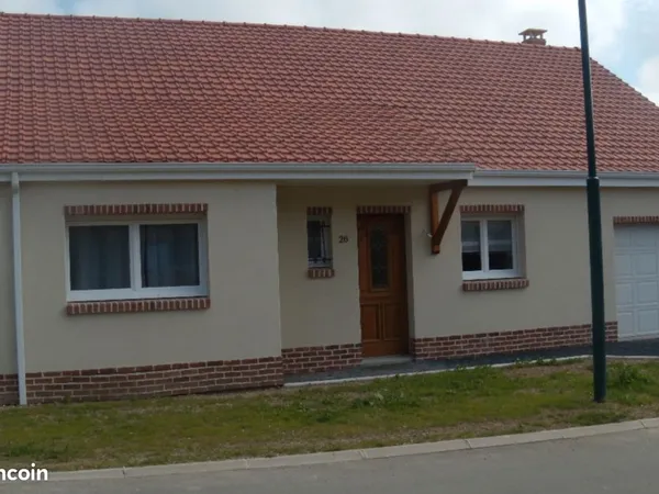 Maison individuelle de plain-pied - 3 chambres + garage - Bruay-la-Buissière