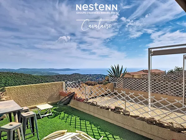 STUDIO CABINE AVEC GRANDE TERRASSE VUE MER + GARAGE