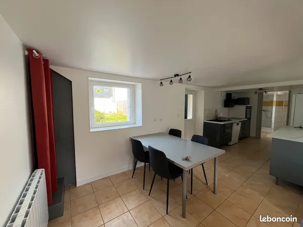 Appartement meublé bourg Guilers avec jardin